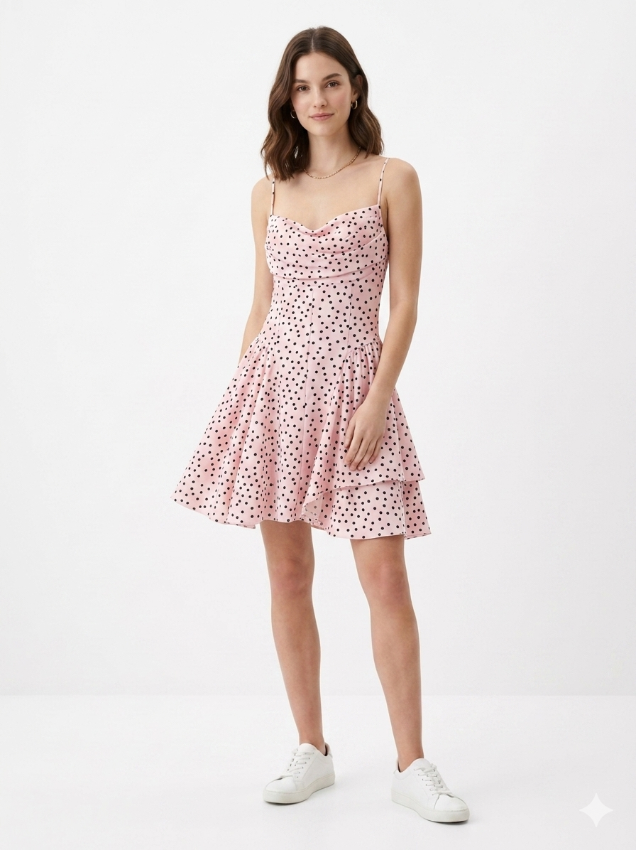 Pink Sorbet Polka Dress